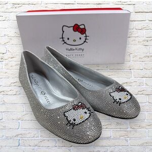 NEW Katy Perry Crystal Hello Kitty Ballet Flats Size 7.5